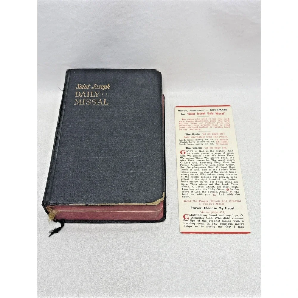 Vtg 1950 St Joseph Daily Missal Official Catholic Prayer Book Mass Catholic 50s